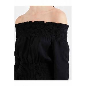 Maje NWT Off-Shoulder Black Playsuit